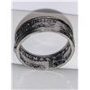 Image 2 : USA Silver Dollar Style Shaped Mens Ring size 10