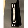 Image 4 : White Akoya Cultured Pearl Necklace 18 inch with matching earrings NEW necklace has 51 x 8.0mm pearl