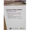 Image 3 : *NEW* Style Selections Outdoor Patio Heater 48,000 BTU with Electric Ignition - Stainless Steel