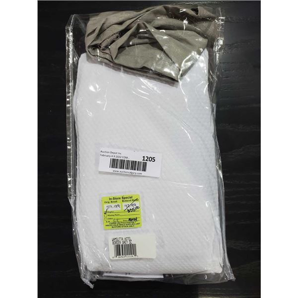 *NEW* Wamsutta Hotel Border Grey Shower Curtain 72x72"