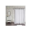 Image 4 : *NEW* Wamsutta Hotel Border Grey Shower Curtain 72x72"