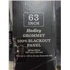Image 3 : *NEW*  Lot of 2 Hadley Grommet 100% Blackout Panel 63" - Grey