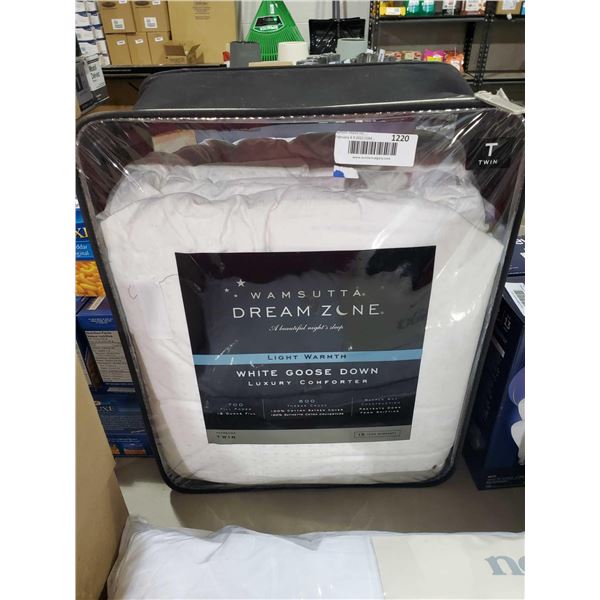 *NEW* Wamsutta Dreamzone Light Warmth, White Goose Down Luxury Comfortor - Twin