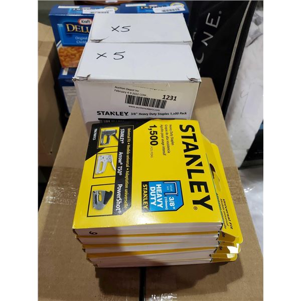 Stanley 3/8 Heavy Duty Staples 16 Boxes 1500 Staples per box