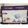 Image 2 : *NEW* Therapedic Memory Foam Neck Support Bed Pillow Standard Size 21X14"
