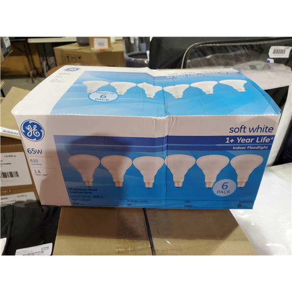 *NEW* GE Soft White 65W Directional Light Bulbs, Pack of 6