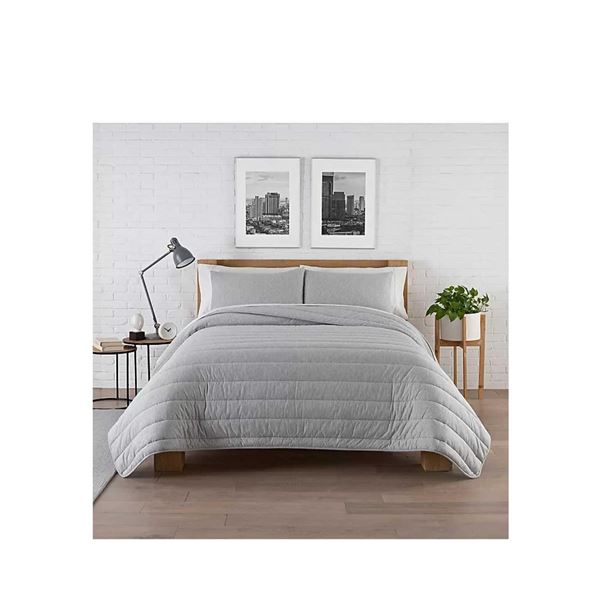 *NEW* Pure Beech 100% Modal, Jersey Knit Queen Bed Set, Comfotor and 2 Sham Set  - Grey