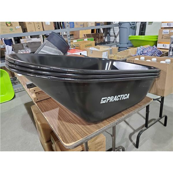 *NEW* Practica Metal Wheelbarrow Basin with Natural Handles, Wheels & Footrest