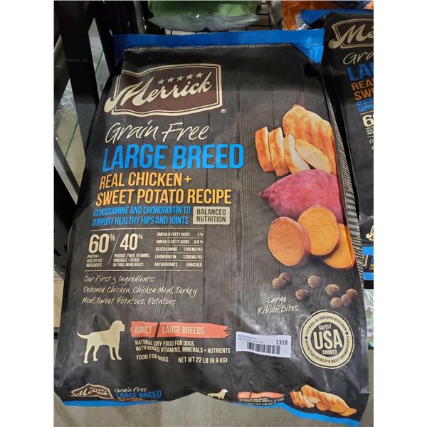 Merrick Grain Free Large Breed Chicken & Sweet Potato Dog Kibble 22 Lbs