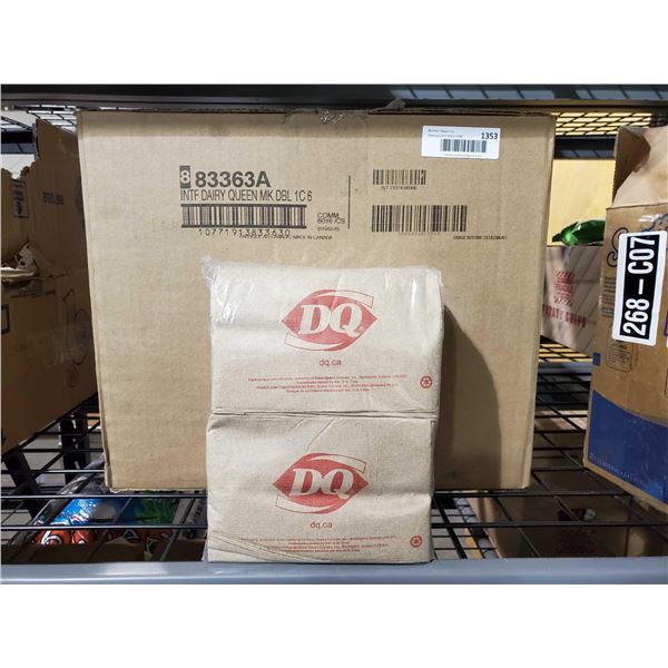 6016 Brown Paper Napkins with Dairy Queen Logo