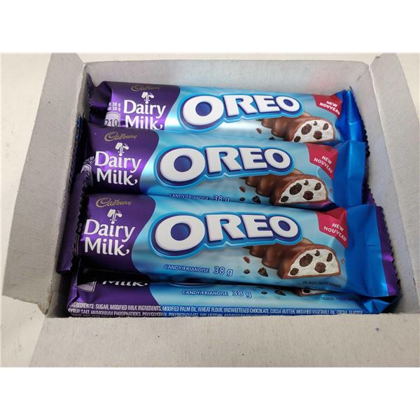 Cadbury Dair Milk Oreo Candy Bars Lot of 2 boxes - 12x38g per box