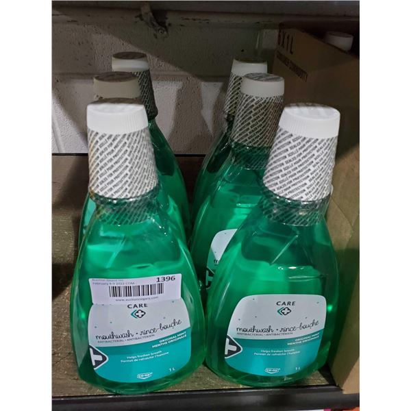 Care+ Original Mint Anti Bacterial Mouth Wash 6x1L