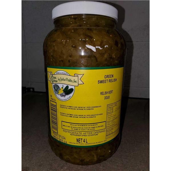 Cool Crisp by Gielow Pickles Sweet Green Relish 4L