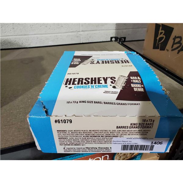 Hersheys Cookies N' Creme King Size Bars - 18x73g