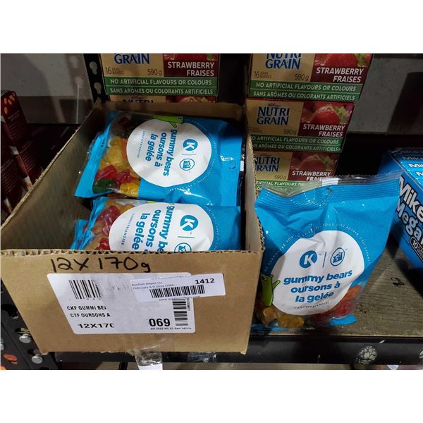 Circle K Gummy Bears 12x170g