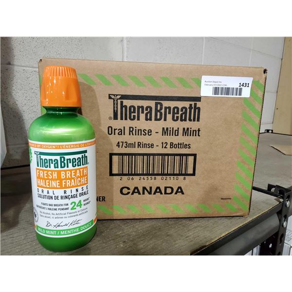 Thera Breath Oral Mouth Rince - Mild Mint 12x473ml