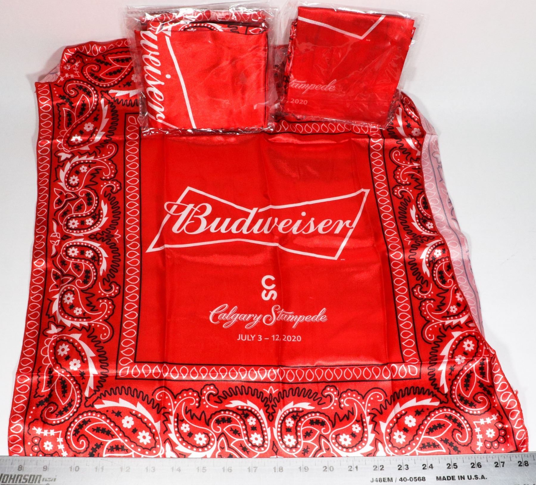 LOT OF 5 BUDWEISER CALGARY STAMPEDE BANDANA