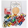 Image 1 : LOT OF HOTWHEEL/MATCHBOX CARS AND CALLIOU STICKERS