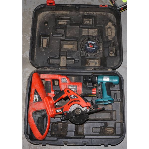 BLACK & DECKER TOOLS WITH CASE