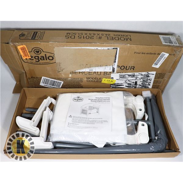 REGALO SWING DOWN CRIB RAIL