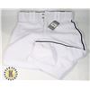 Image 1 : MENS WHITE BASEBALL KNICKER PIPED PANTS SIZE