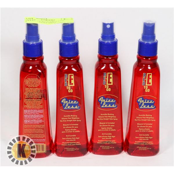 4 8OZ RED-E TO GO FRIZZ-LESS STRAIGHT STYLE SPRAY