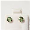 Image 1 : 10K YELLOW GOLD FANCY GREEN SAPPHIRE(1.2CT)