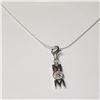 Image 2 : SILVER CZ 19" NECKLACE