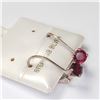 Image 2 : SILVER GARNET 19" EARRINGS, MADE IN CANADA