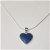 Image 2 : SILVER BLUE CRYSTAL 19" NECKLACE