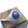 Image 2 : SILVER LAPIS (4.8CT) RING SIZE 9