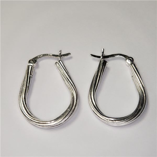 SILVER HOOP EARRINGS