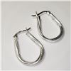 Image 2 : SILVER HOOP EARRINGS