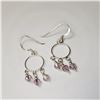 Image 2 : SILVER CRYSTAL EARRINGS