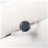 Image 2 : 10K WHITE GOLD BLACK DIAMOND(0.87CT)RING ~SIZE6.5