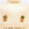 Image 1 : 14K YELLOW GOLD YELLOW SAPPHIRE  EARRINGS