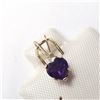 Image 2 : 10K YELLOW GOLD AMETHYST  PENDANT