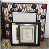 Image 2 : LOT OF 3 PICTURE FRAMES WOOD GRAIN / METAL