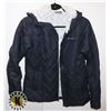 Image 1 : WOMENS COLUMBIA  NAVY FAUX FUR LINED PUFFER SIZE S
