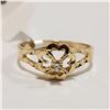 Image 1 : 10K YELLOW GOLD DIAMOND(0.03CT) RING (~SIZE 4)