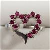 Image 1 : SILVER RUBY  RING (~SIZE 5.5)(~WEIGHT 3.9G)