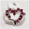 Image 2 : SILVER RUBY  RING (~SIZE 5.5)(~WEIGHT 3.9G)