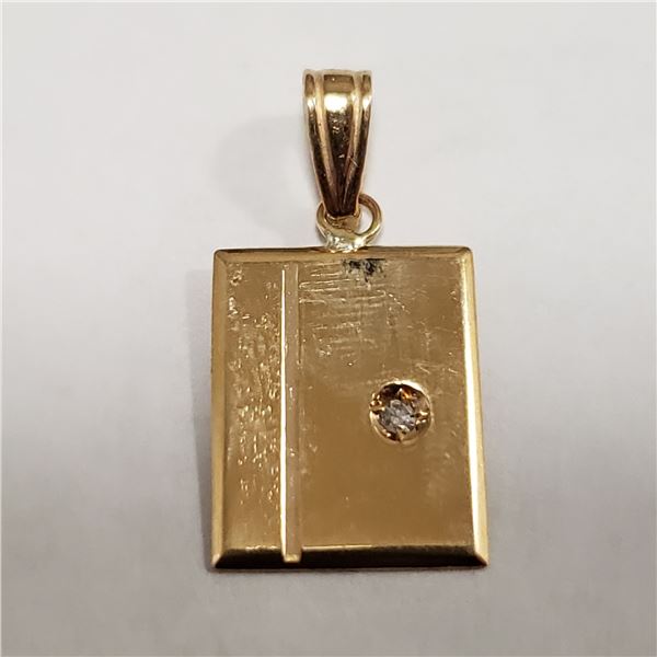 10K YELLOW GOLD DIAMOND(0.02CT) PENDANT