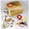 Image 1 : JEWELRY BOX WITH ASSORTED JEWELRY