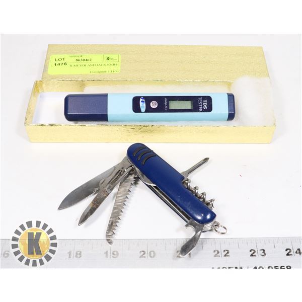 TDS WATER METER AND JACK KNIFE