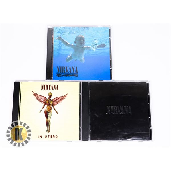 LOT OF 3 NIRVANA  ALBUMS CD