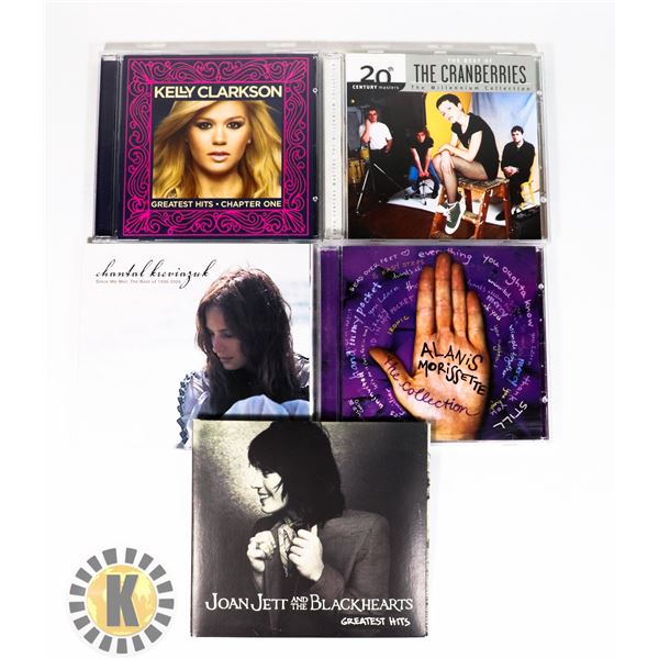 LOT OF 5 VARIOUS FEMALE ARTISTS ALBUMS CD