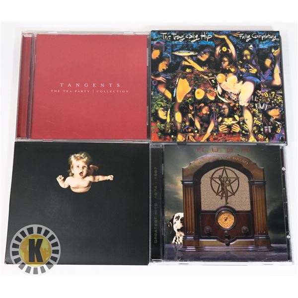 2 TRAGICALLY HIP 1 TEA PARTY & 1 RUSH ALBUMS CD