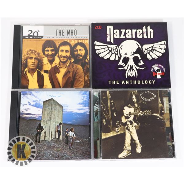 2 THE WHO 1 NEIL YOUNG & 1 NAZARETH ALBUMS CD