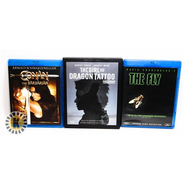 LOT OF CONAN THE BARBARIAN AND 2 MORE FILMS BLU-RAY